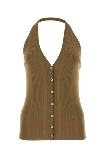 PRADA Cotton Knit Top for Women - FW24 Collection