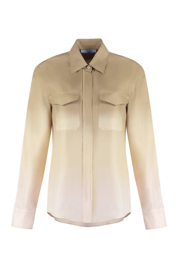 PRADA Multicolor Twill Shirt for Women - FW24 Collection