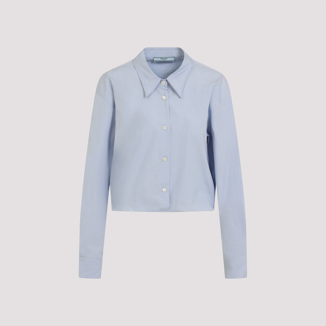 PRADA Cotton Shirt with Nacre Buttons - Women's SS25