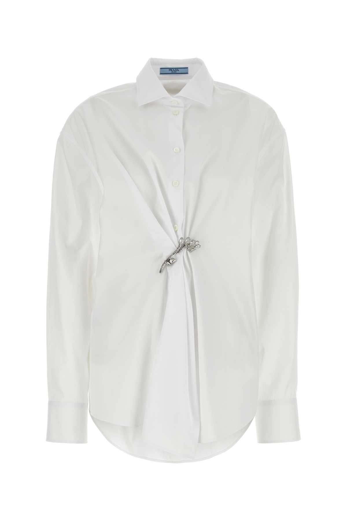 PRADA Chic Poplin Shirt for Women - Fall/Winter 2024