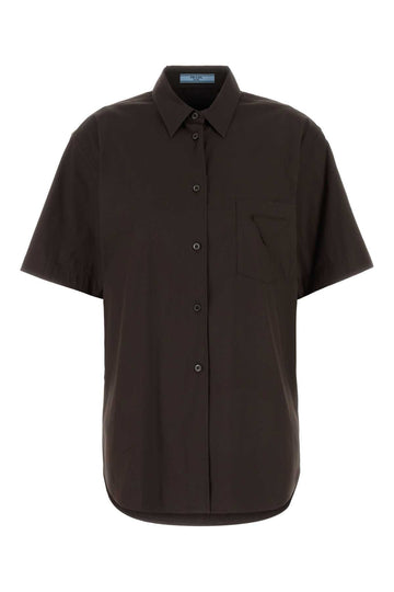 PRADA Stretch Poplin Shirt for Women - FW25 Collection