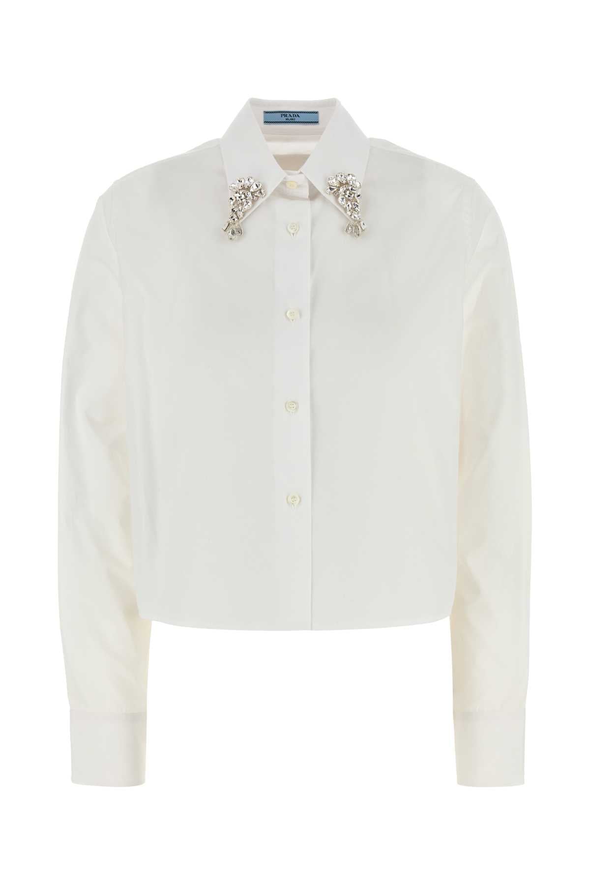 PRADA Elegant Poplin Shirt for Women - SS25 Collection