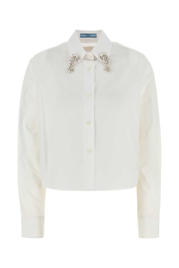 PRADA Elegant Poplin Shirt for Women - SS25 Collection