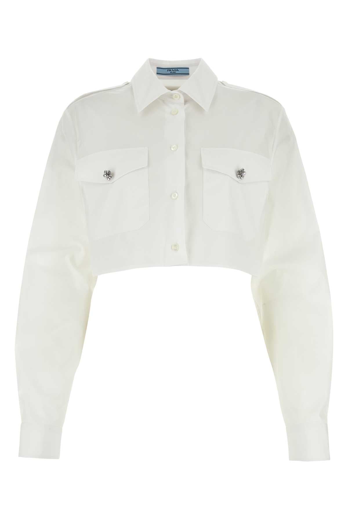 PRADA Classic Poplin Shirt for Women