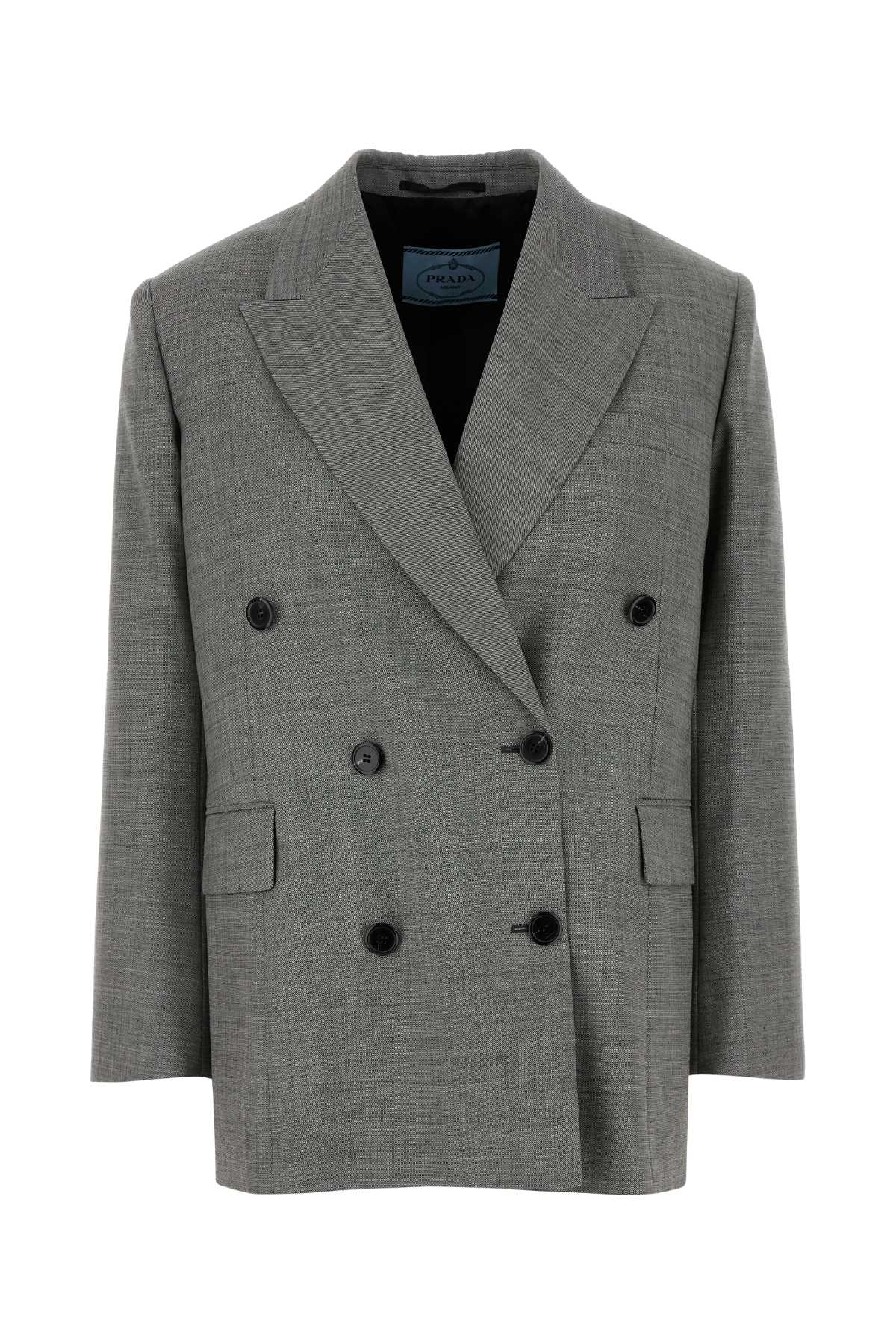 PRADA Wool Blazer for Women - SS25 Collection