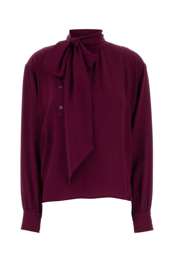 PRADA Silk Crepe Blouse for Women - SS25 Collection