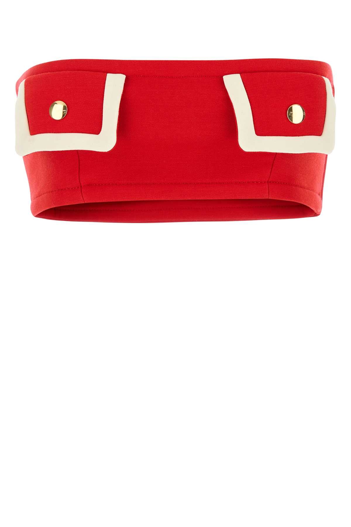 PRADA Wool Crop Top for Women - SS25 Collection