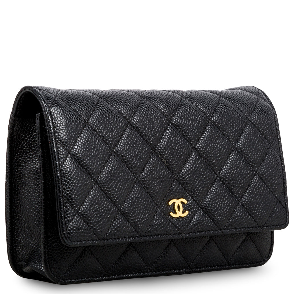Chanel Wallet on Chain Caviar GHW