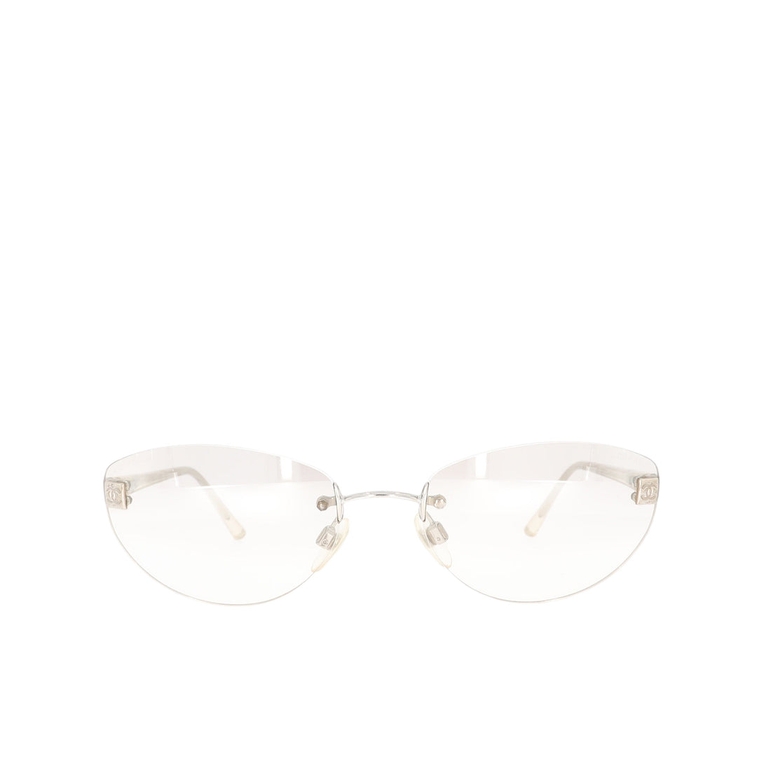 Top Quality Chanel Glasses in Silver Metal