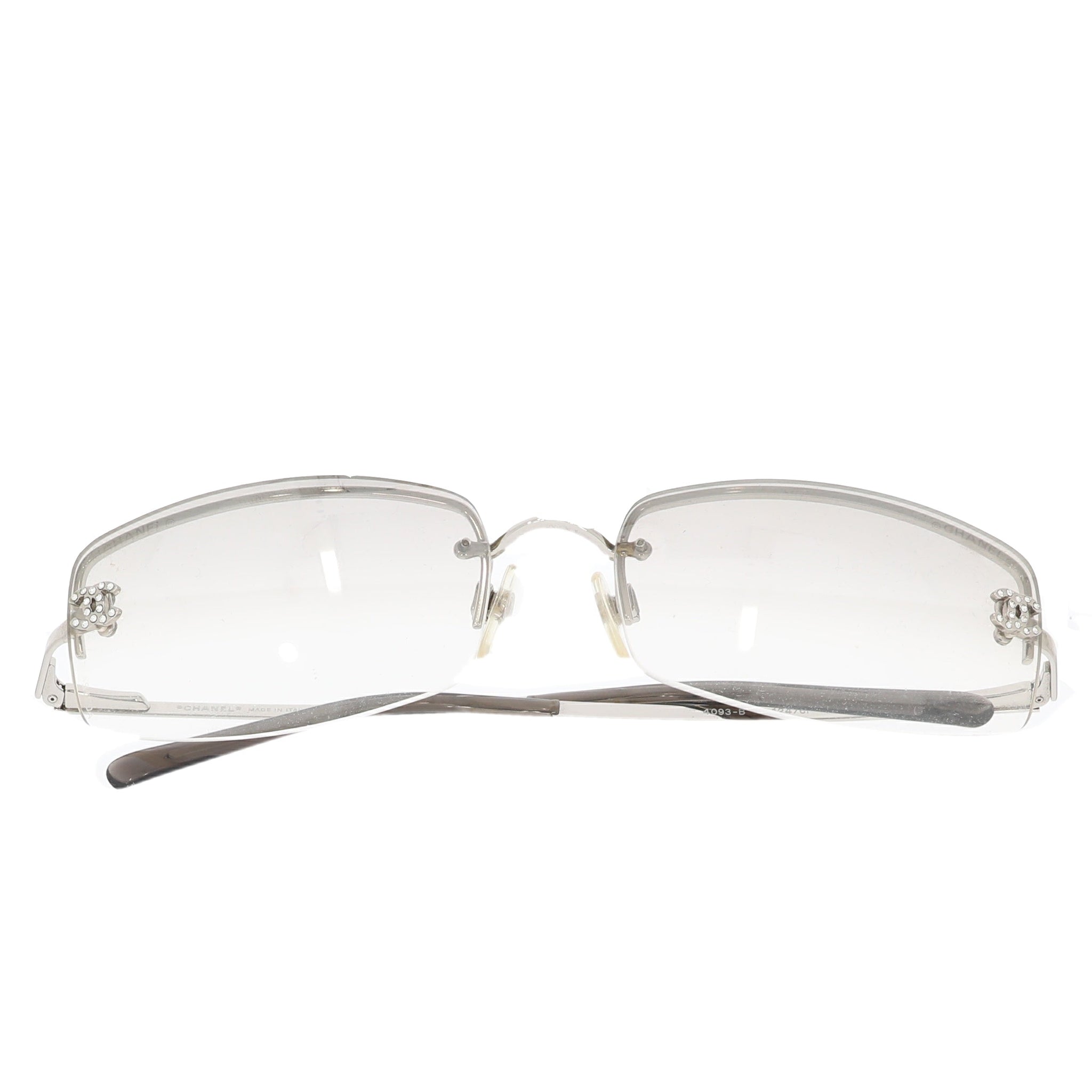 Top Quality Chanel Glasses in Silver Metal