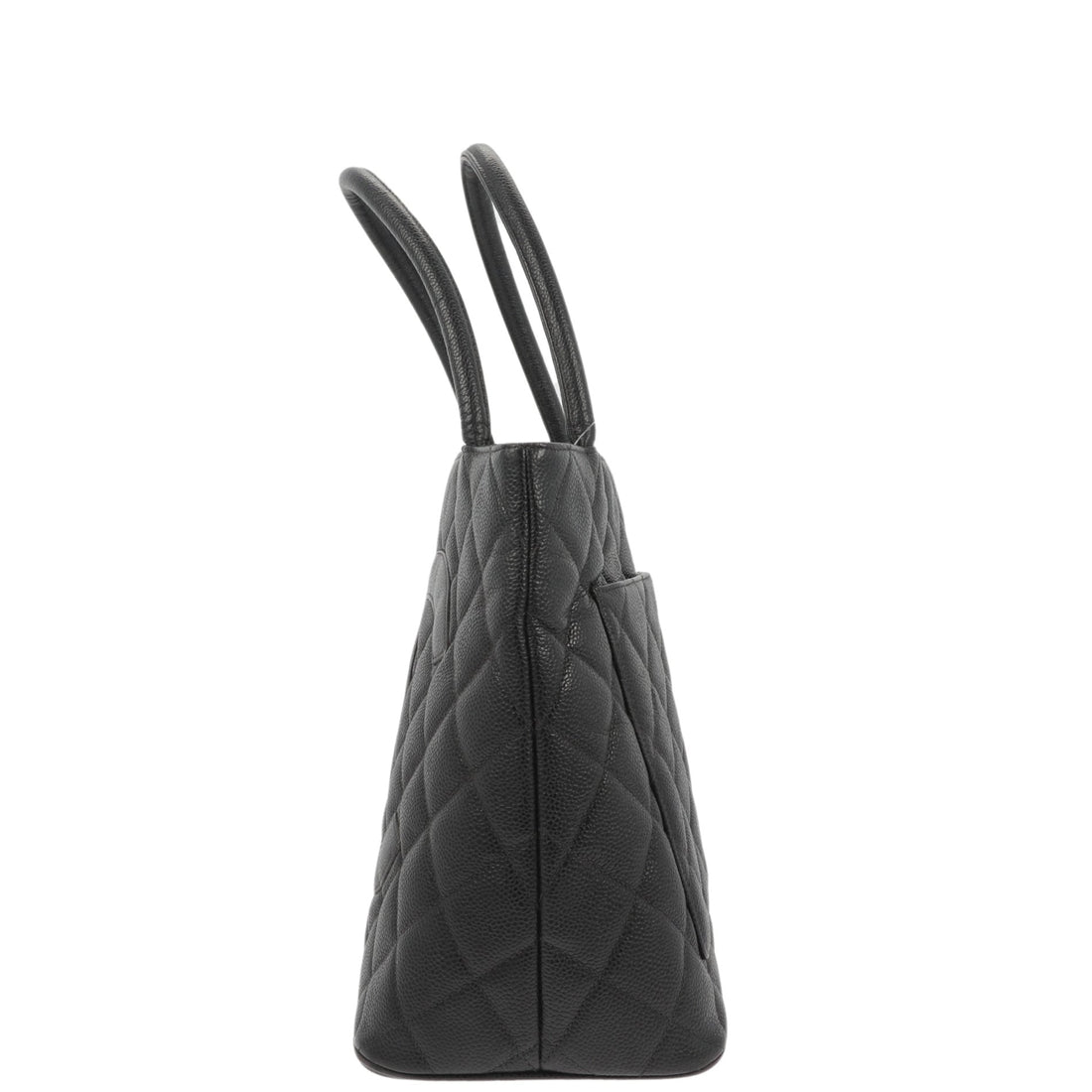 Top Quality Chanel Medaillon Handbag in Black Leather