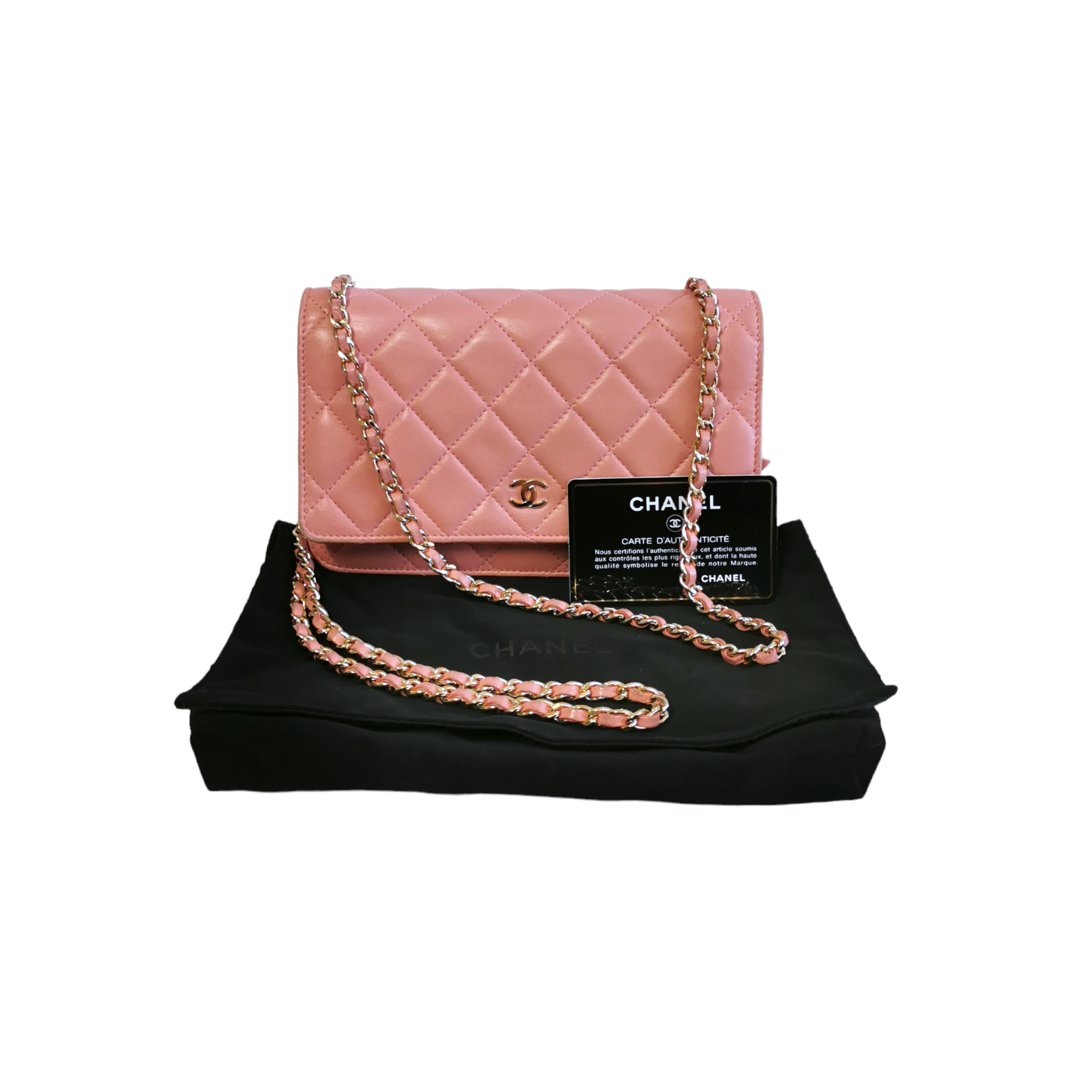 Chanel WoC Pink Lambskin Gold