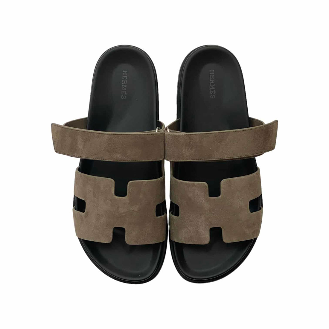 Hermes Chypre Sandal  Etoupe Suede