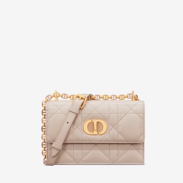 Powder Beige Macrocannage Lambskin Miss Caro Mini Bag Leather Mini Bag for Women