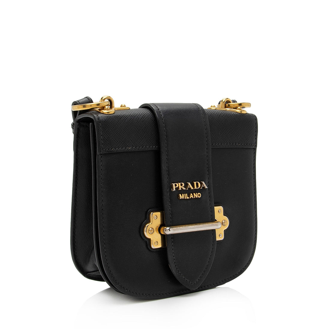 Prada Calfskin Cahier Shoulder Bag (SHF-Pqlw37)