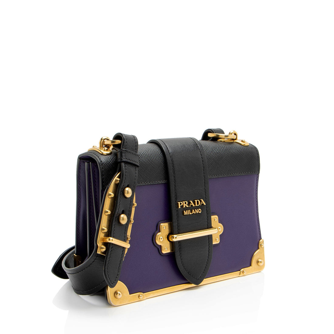 Prada Calfskin Cahier Shoulder Bag