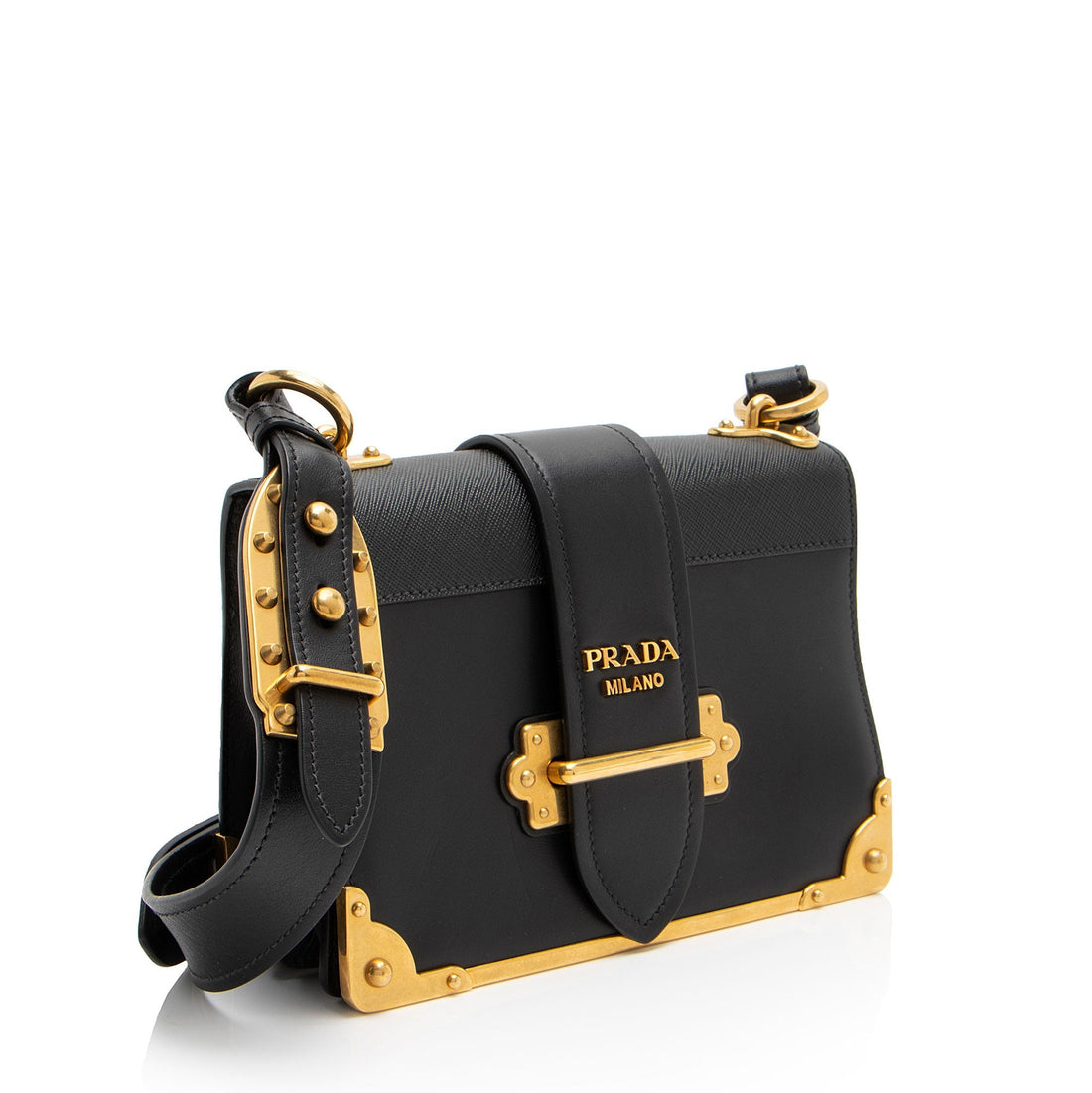Prada Calfskin Cahier Shoulder Bag