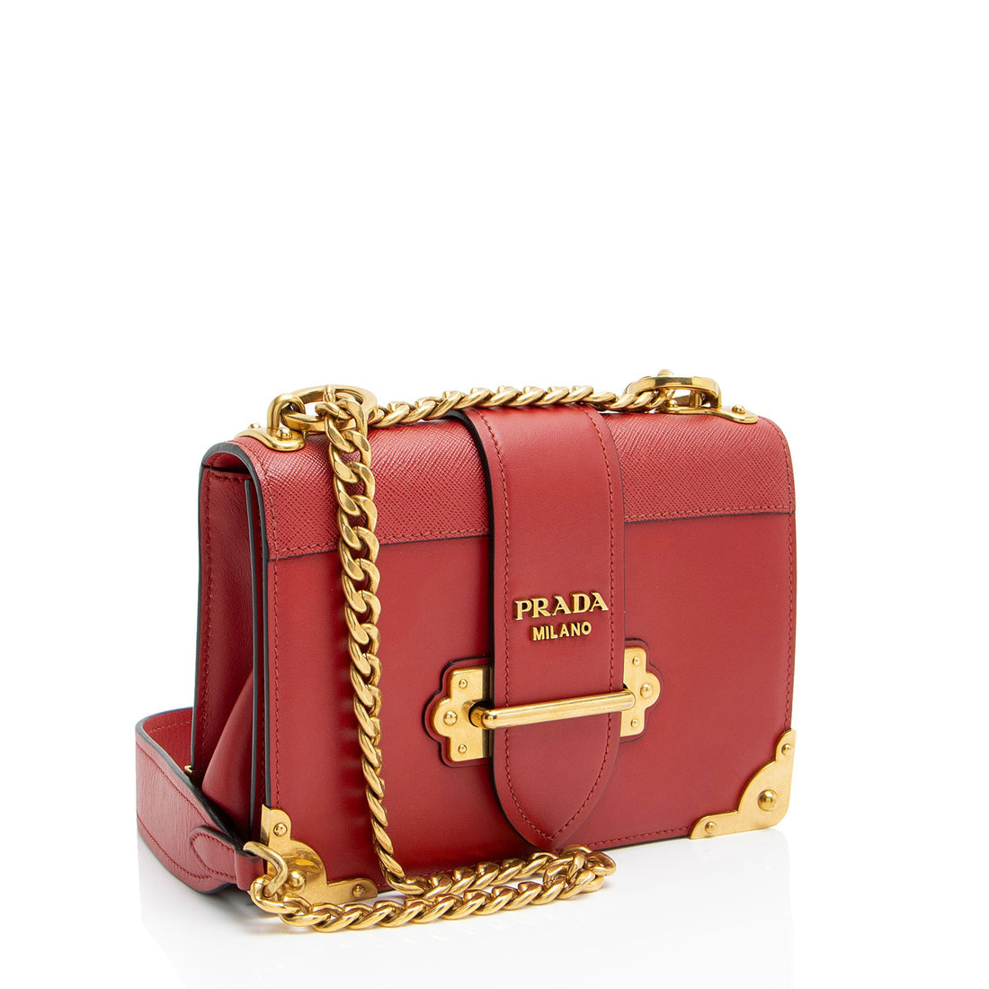 Prada Calfskin Cahier Shoulder Bag