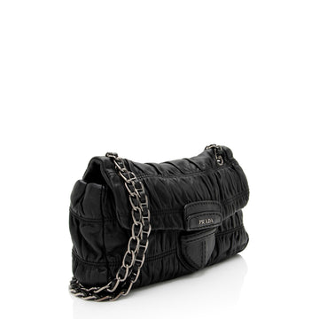 Prada Nappa Gaufre Chain Shoulder Bag
