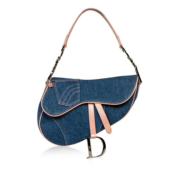 Christian Dior Vintage Saddle Bag Denim