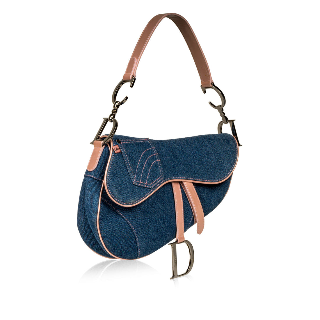 Christian Dior Vintage Saddle Bag Denim