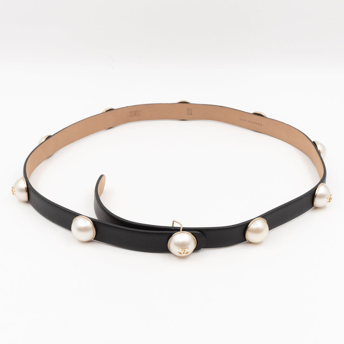 CC Pearls Belt Leather