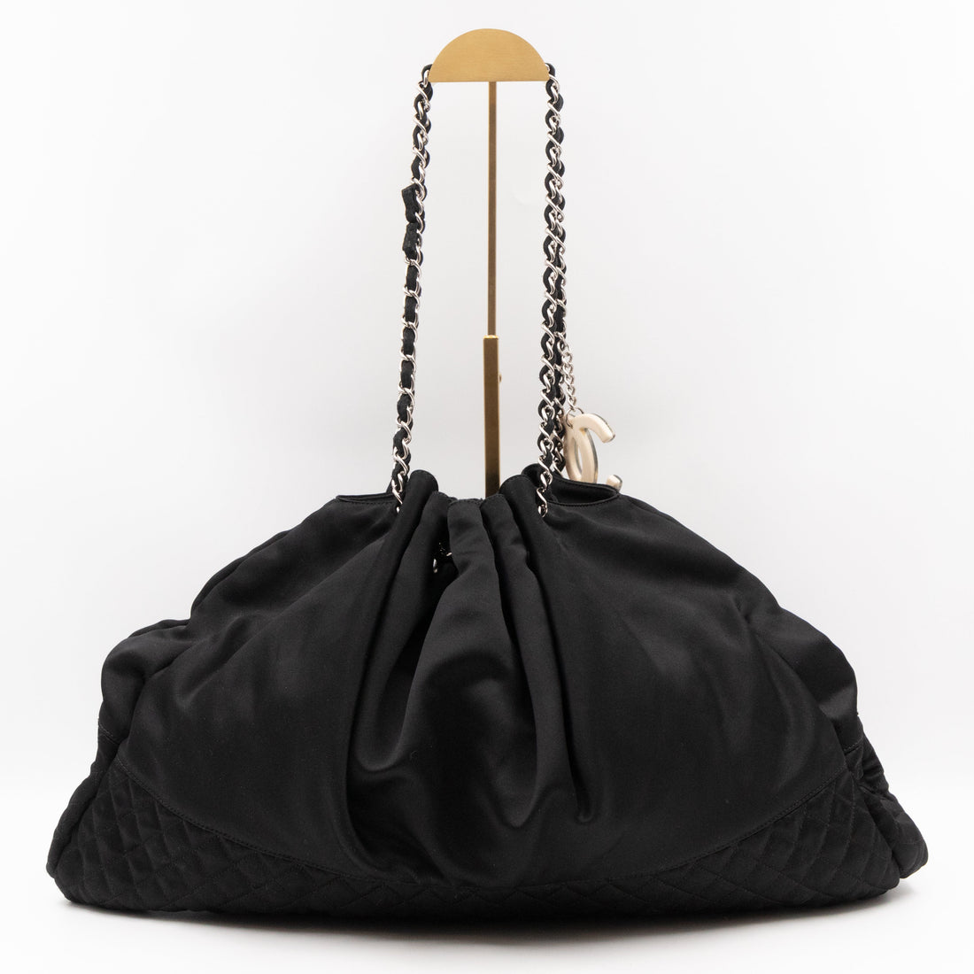 Melrose Cabas Black Satin