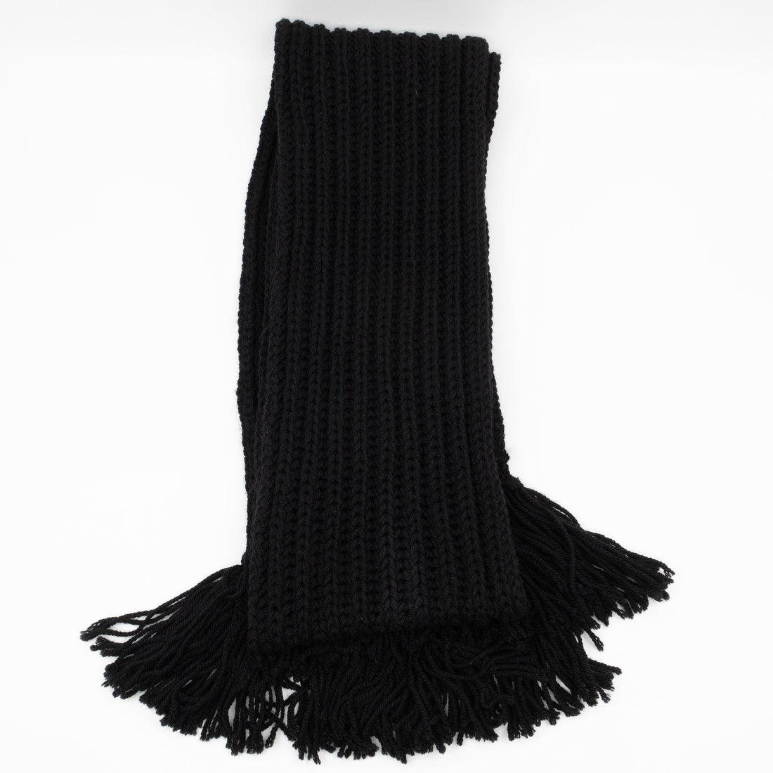 Gucci Knit Scarf Black Wool