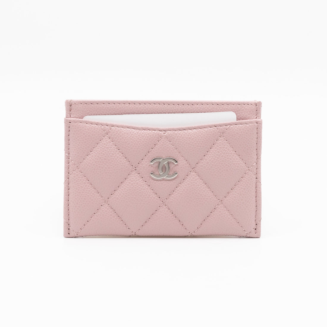 Card Holder Light Pink Caviar