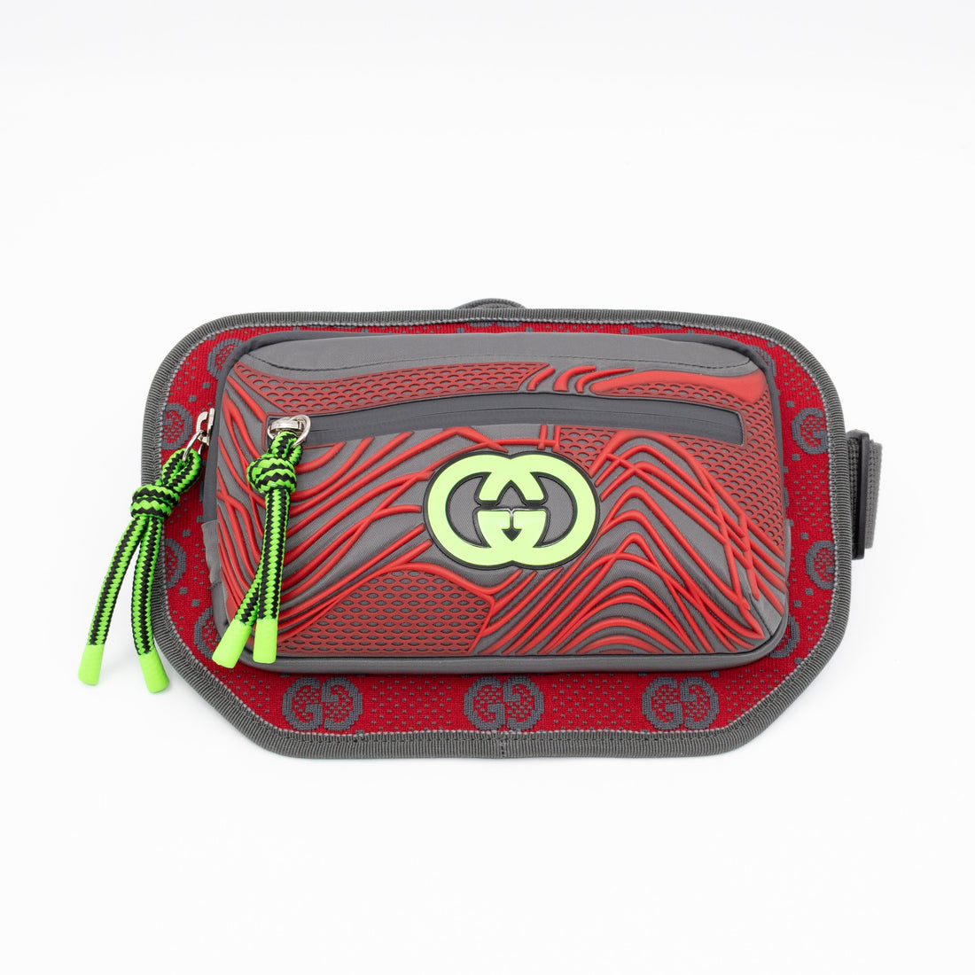 Gucci Sling Belt Bag Jersey GG Alloy Grey