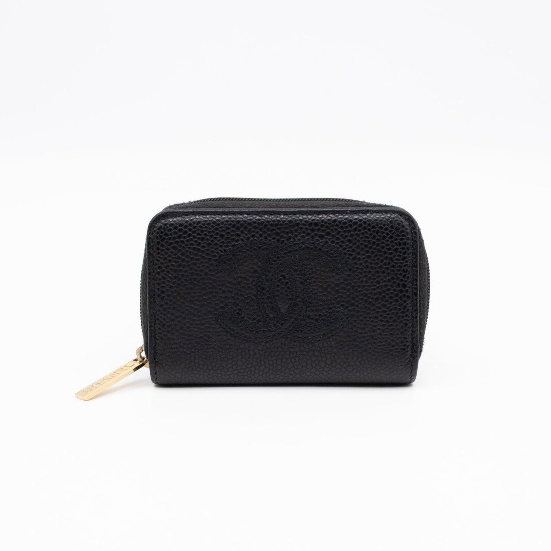 Zip Around Card Case CC Black Caviar