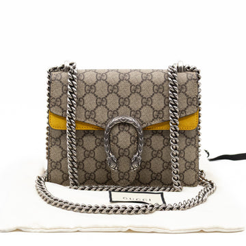 Gucci Dionysus Mini GG Supreme Yellow Suede