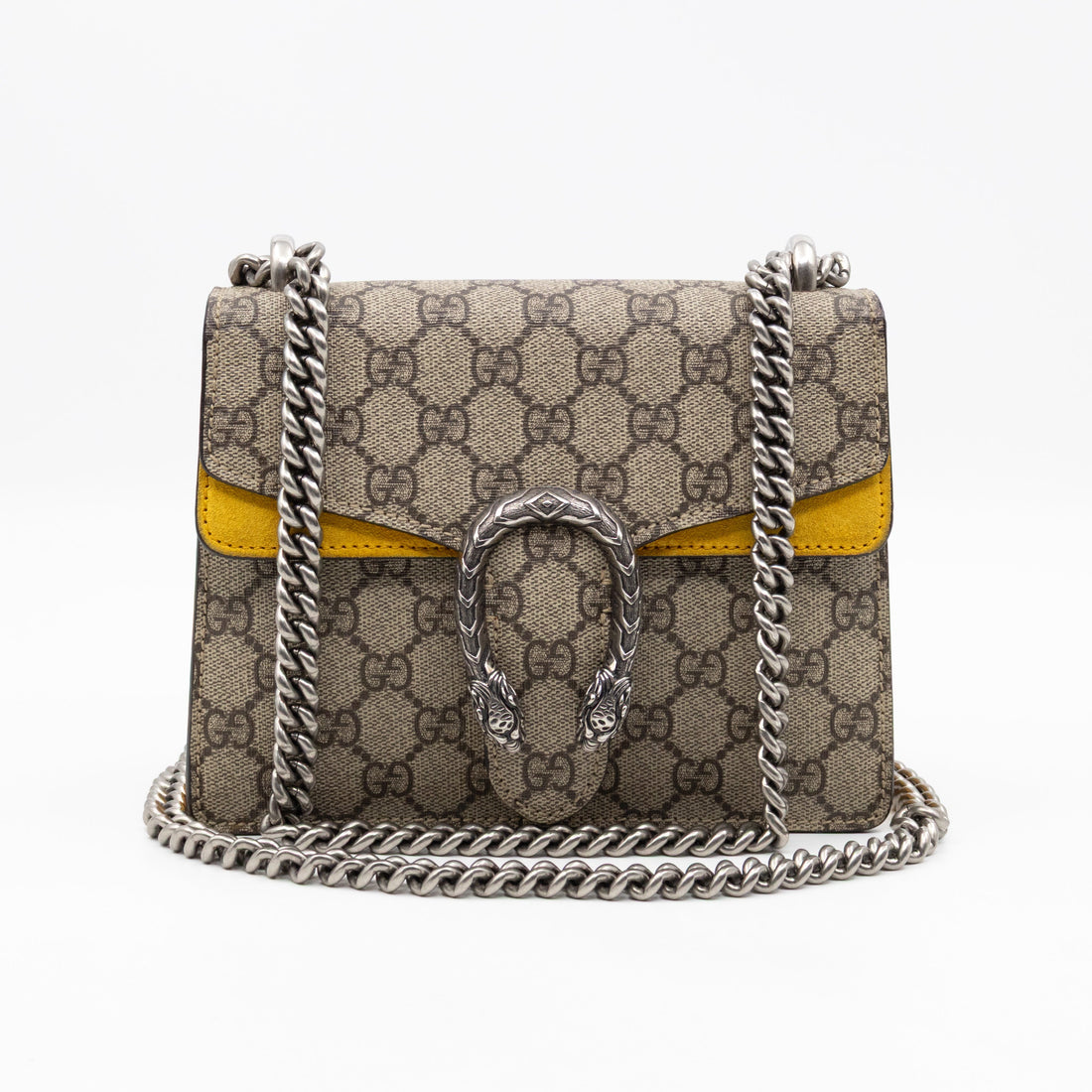 Gucci Dionysus Mini GG Supreme Yellow Suede