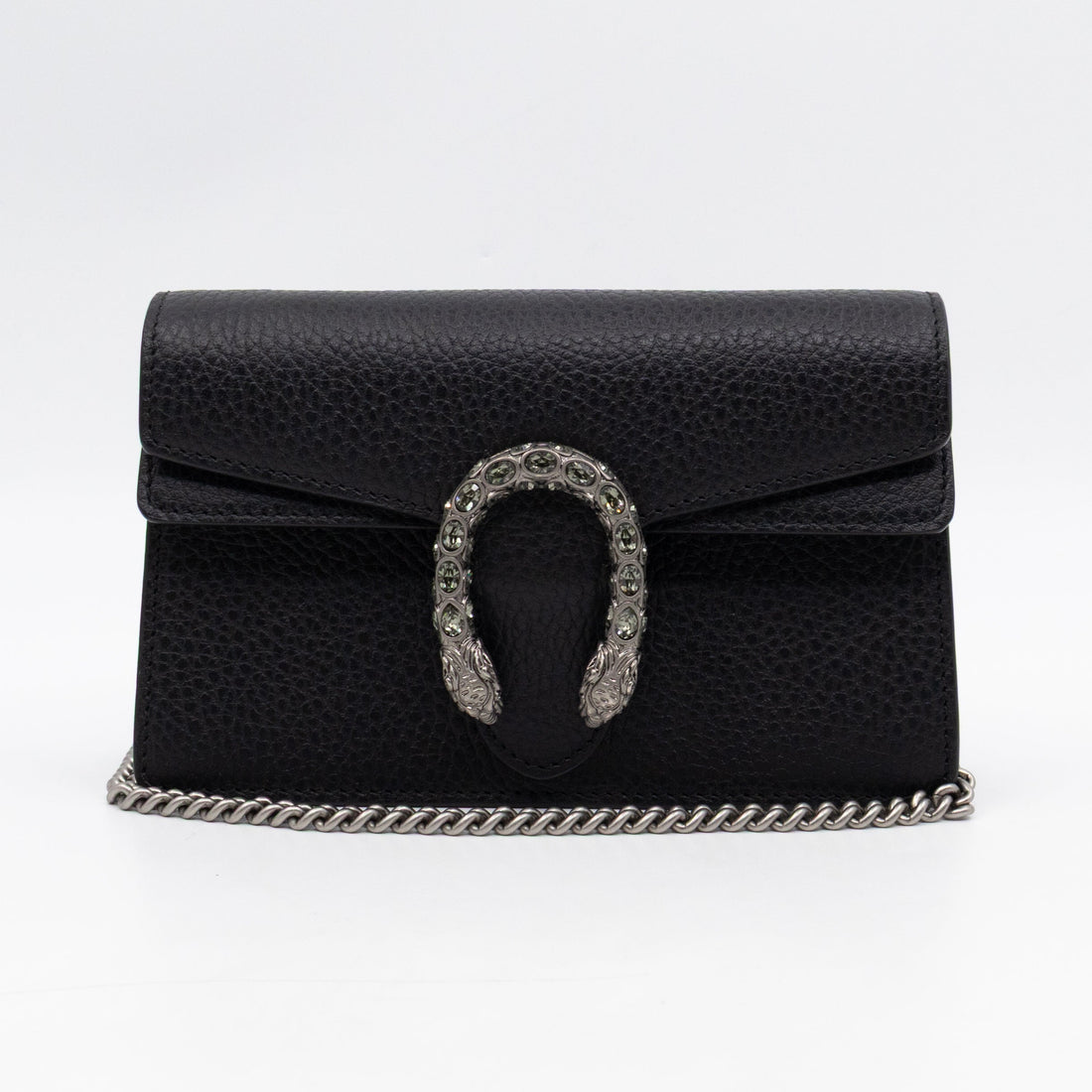 Gucci Dionysus Super Mini Black Leather