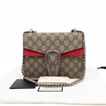 Gucci Dionysus Mini GG Supreme Red Suede
