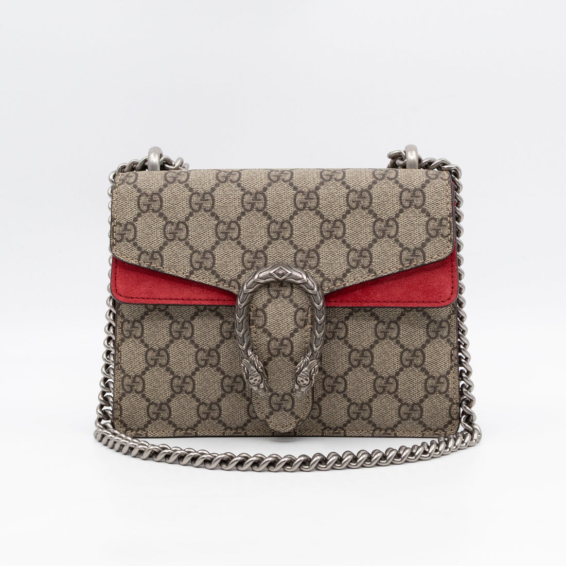 Gucci Dionysus Mini GG Supreme Red Suede