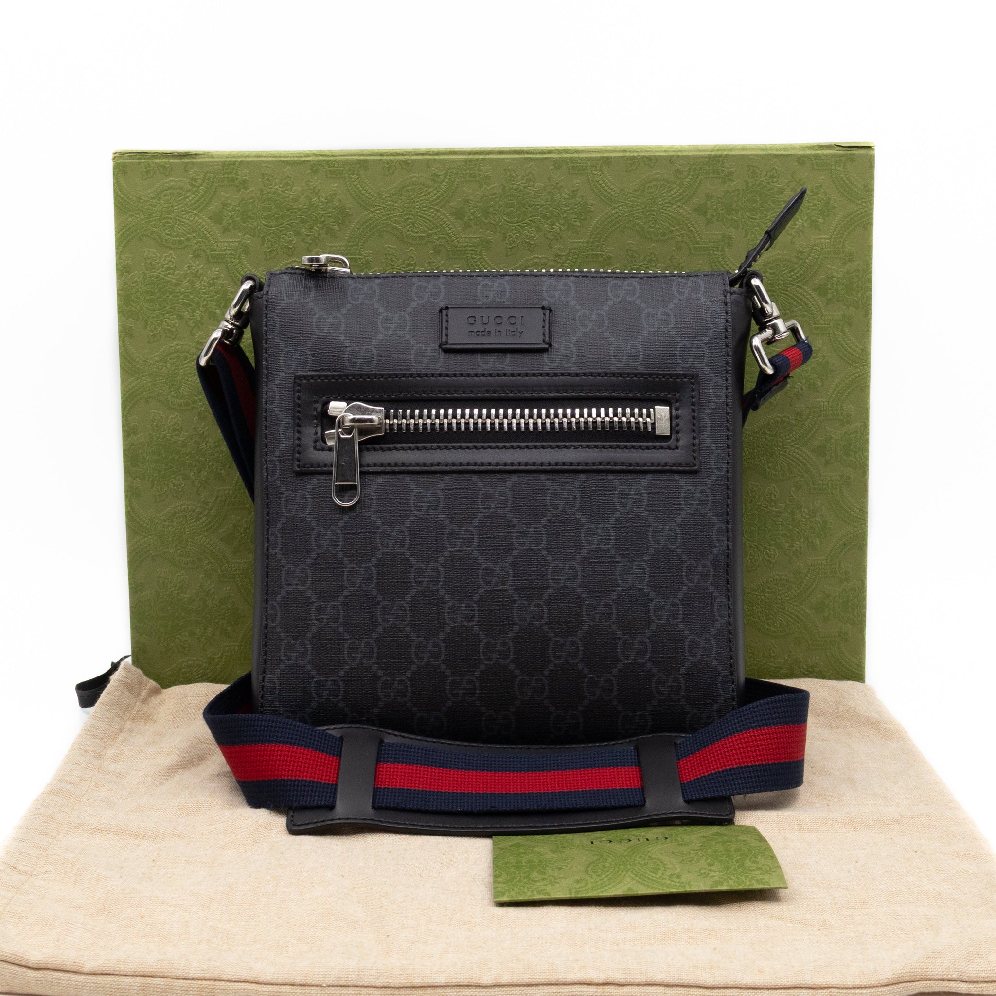 Gucci Small Messenger GG Supreme Black