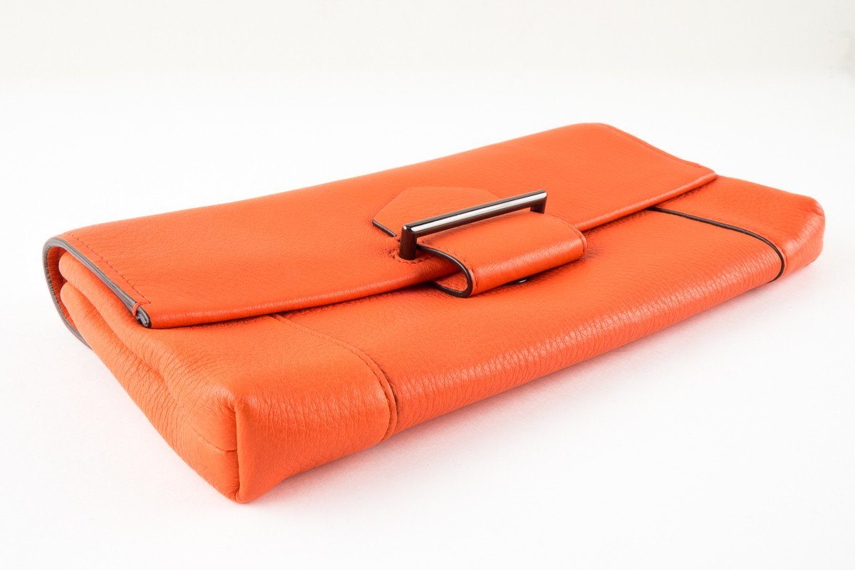 Reed Krakoff Orange Leather Clutch