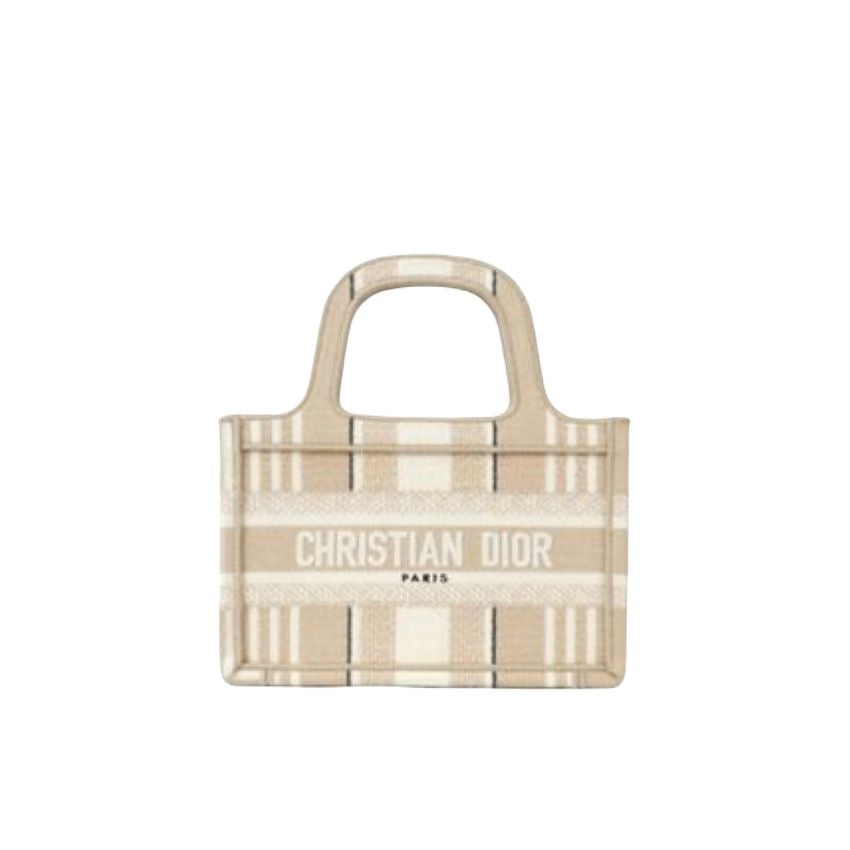 DIOR Mini Canvas Tote Handbag