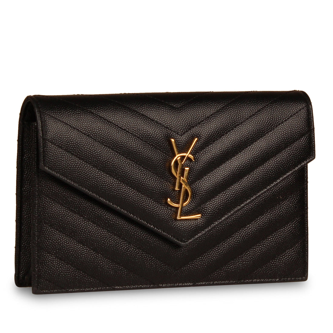 Yves Saint Laurent Monogram Envelope Chain Wallet