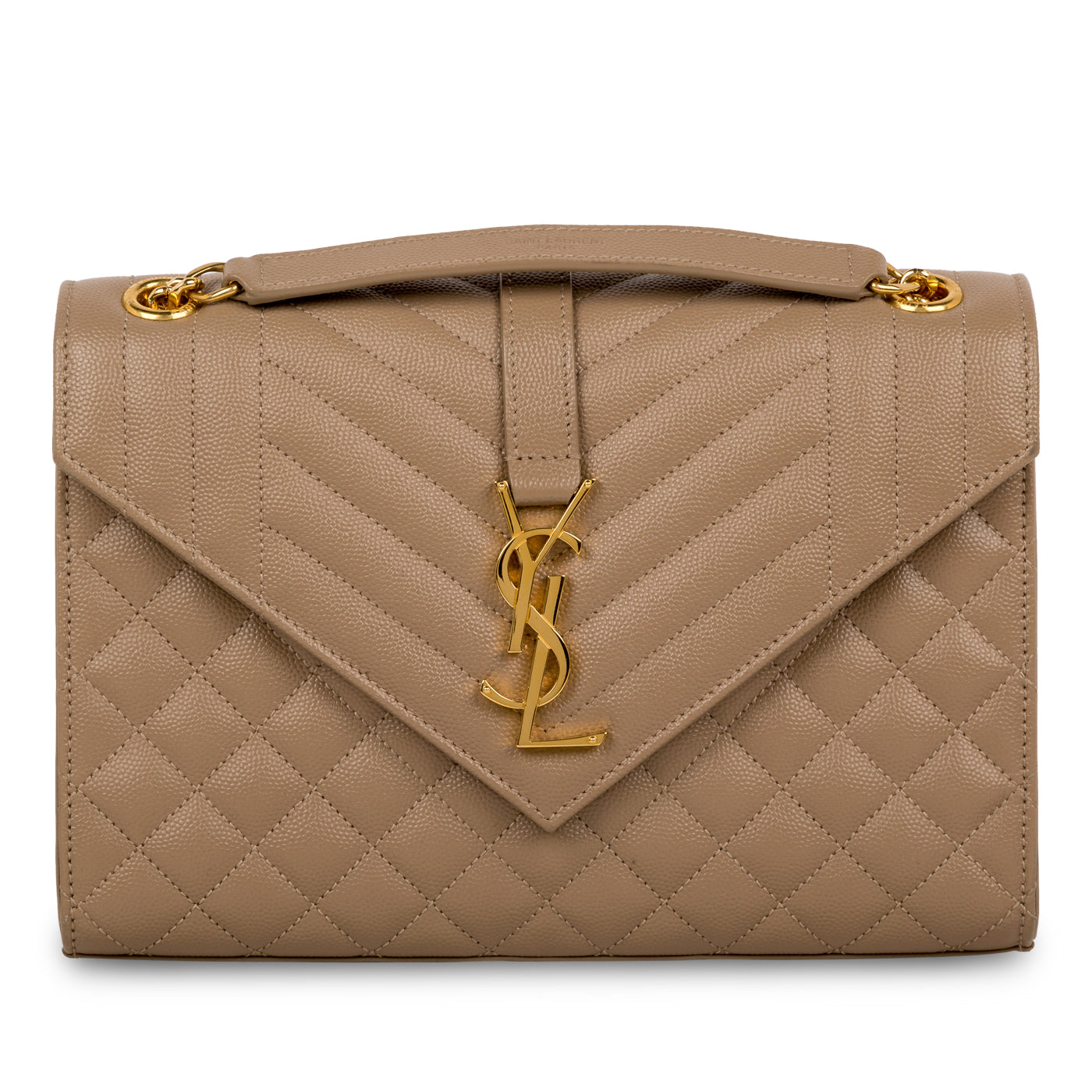 Yves Saint Laurent Mixed Quilted Leather Satchel Bag