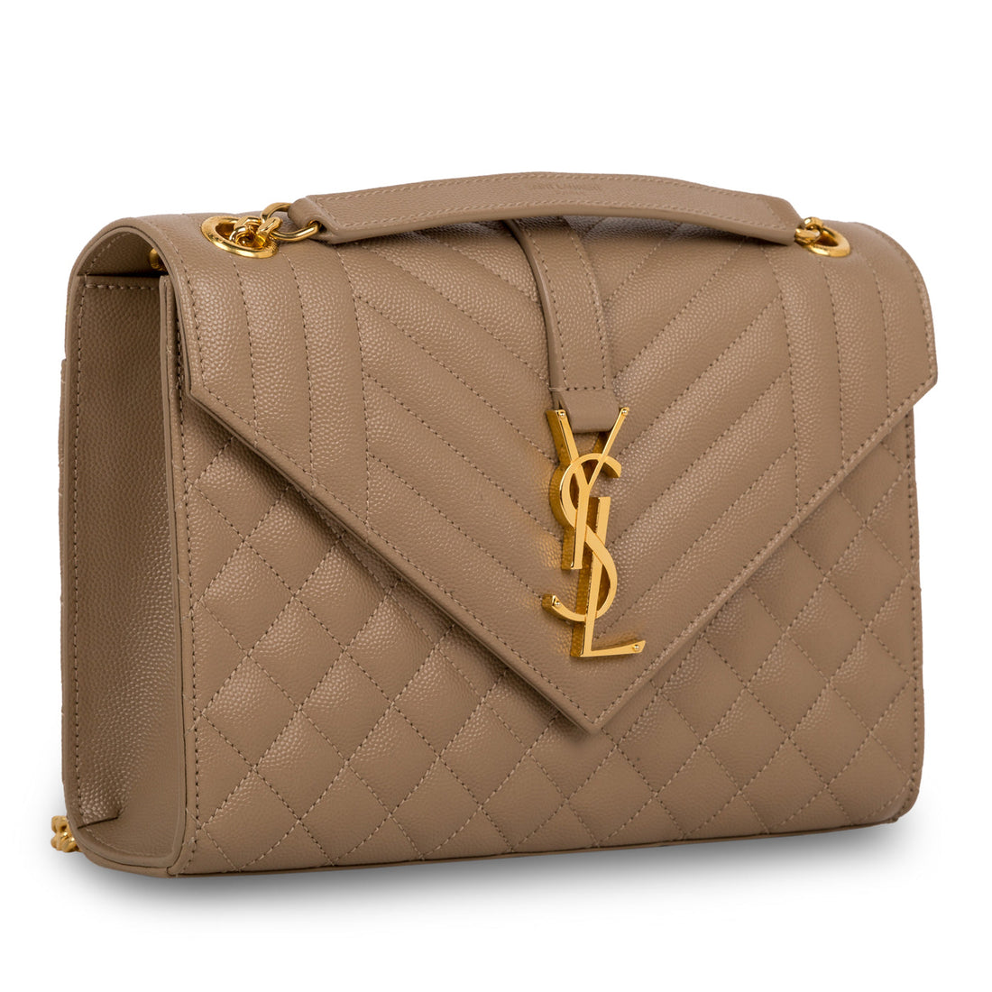 Yves Saint Laurent Mixed Quilted Leather Satchel Bag