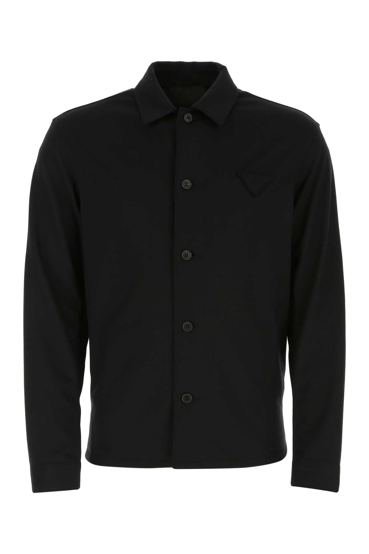 PRADA Elegant Wool and Cashmere Blend Shirt for Men - Size 50