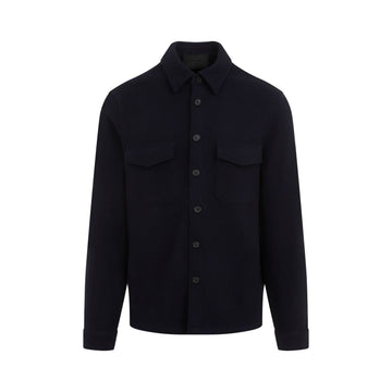 PRADA Wool Blend Mini Shirt for Men