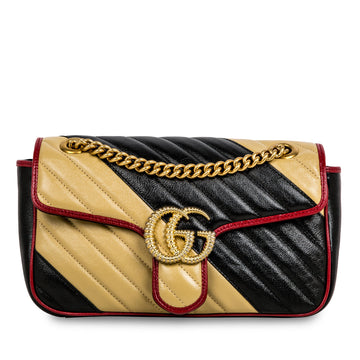 Gucci GG Striped Marmont Bag - Small