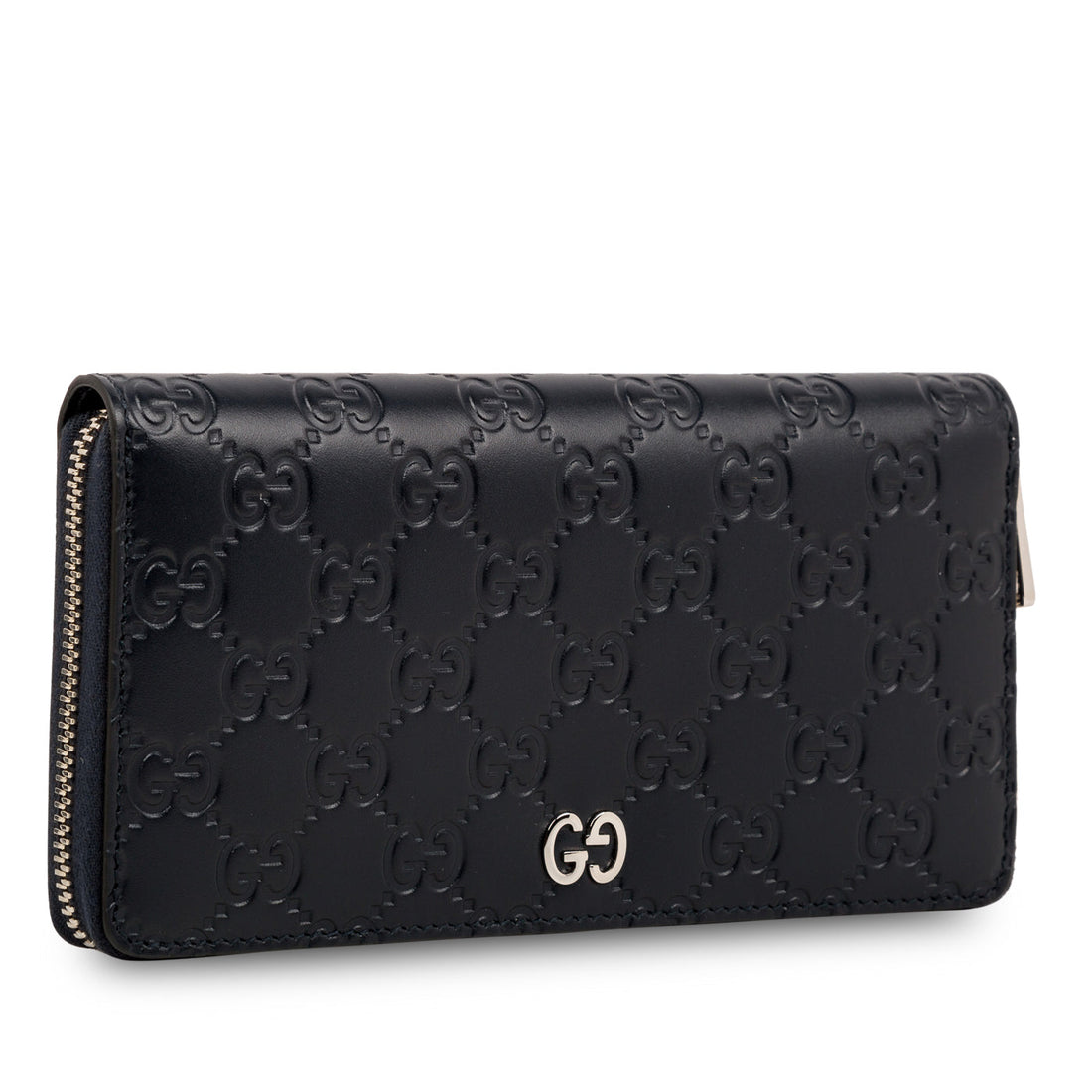 Gucci Signature GG Zip around wallet