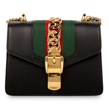 Gucci Sylvie Leather Mini Chain Bag