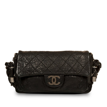 Chanel Distressed Calfskin Shoulder Bag