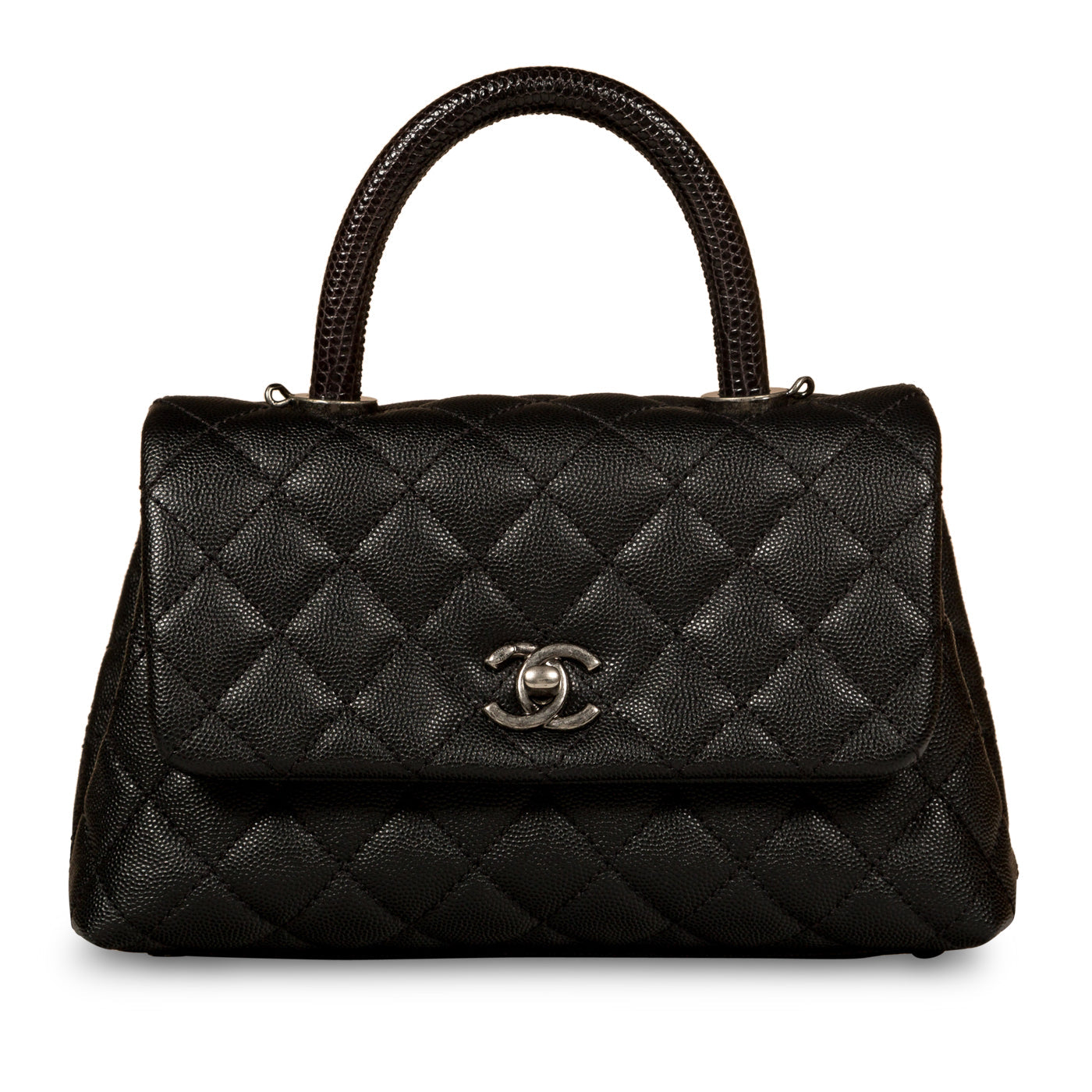 Chanel Coco Handle Small Lizard Handle