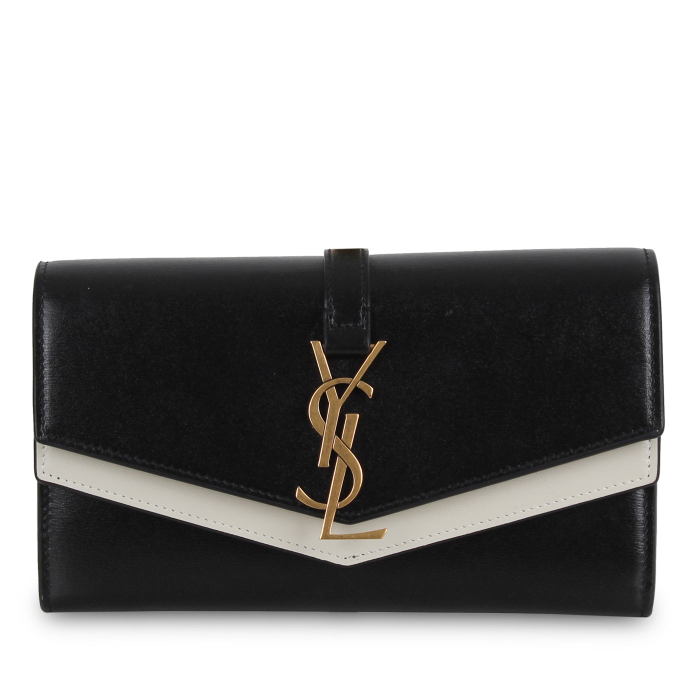 Yves Saint Laurent Bicolour Long Wallet